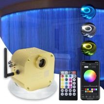 Twinkle 16W APP RGBW Fiber Optic Light Sparkle Flammpunkt Glasfaserkabel 300 Stück für Kinder