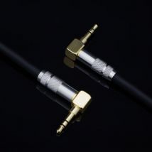 HIFI DIY 3,5mm zu 3,5mm Kopfhörer Anschluss Draht AUX Audio Kabel Stecker auf Stecker 3,5mm Auto aufnahme Kabel Mit Carbon Faser Shell