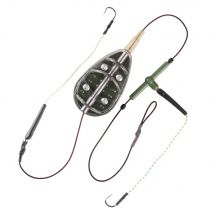 NGB 30g-100g Carp Fishing Bait Cage Feeder Metal Hair Rig Group High Carbon Steel Hooks Line Fishing Accessories