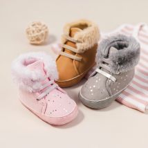 KIDSUN 2021 Winter Neue Baby Booties Junge Mädchen Stiefel Baumwolle Weiche Sohle Nicht-Slip Warme Kleinkind Erste Wanderer infant Krippe Schuhe