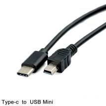 30cm USB Typ-c Zu Mini USB Kabel USB-C Stecker Auf Mini-B Stecker Konverter Adapter Blei daten Kabel