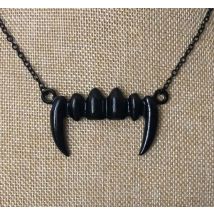Gotische schwarze Vampir zähne Halskette Nugoth Schmuck Zahn Charme blutenden Stoßzahn heißen Anhänger Geschenk
