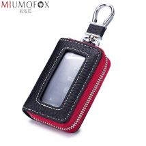 Echtes Leder Männer Zipper Auto Schlüssel Fall Beutel Geldbörsen Frauen Taille Gehängt Motor Fahrzeuge Schlüssel Halter Tasche Mode Schlüssel Haushälterin