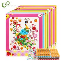 8Pcs/5pcs Kinder DIY Taste Aufkleber Zeichnung Spielzeug Handgemachte Schule Kunst Klasse Malerei Zeichnung Handwerk Spielzeug Kinder frühe Pädagogische