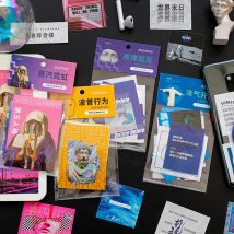 25 teile/paket Retro Dampf welle Dekorative Aufkleber Scrapbooking Stick Label Tagebuch Album schreibwaren malerei Aufkleber Zubehör