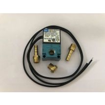 Elettrovalvola di controllo boost elettronico a 3 porte MAC DC12V 35A-ACA-DDBA-1BA con raccordi per tubi da 6 mm in ottone