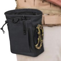 Tactical Molle Drawstring Magazine Dump Pouch Adjustable Utility Belt Fanny Hip Holster Bag Outdoor