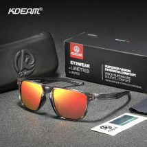 KDEAM Glare Filtering HD Polarisierte Sonnenbrille für Männer Eleganz Kristallrahmen Spiegel Sonnenbrille Frauen Außergewöhnliche Klarheit