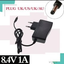 8,4 V 1 A Ladegerät 7,4 V 18650 110–220 V Lithium-Batterie-Ladegerät DC 5,5 mm * 2,1 tragbares Ladegerät EU/AU/US/UK-Stecker