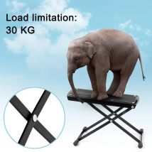 Gitarre Fuß Hocker Einstellbare Höhe Winkel Nicht-slip Gummi Pad Fußstütze Hocker Hervorragende Stabilität Schwarz Für Klassische Gitarren