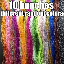 Lunker fly fishing świecidełko skręcone pasmo linia ciągów wiązania błyszczącego kryształu diy materiał haki wspomagające przynęta muchy