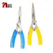 NOEBY Angelzange aus Edelstahl, multifunktionale Zange aus Aluminiumlegierung, Hakenentferner, geteilter Ring, Schneidschnur, Angelgerät