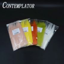CONTEMPLATOR 10 optionale Farben Handwerk Pelz Streamer Garnelen Fliegenbindematerialien 9 * 12 cm synthetische lange flauschige Faser fliegt Schwanzflügel