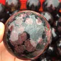 Natürliche Kristall astrophyllit granat Kugel Ball Dekoration Hause Reiki Energie Stein Healing Mineral Handarbeit Fengshui DIY Geschenk
