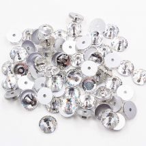3mm-6mm 100 stücke Flatback Mittleren Loch Nähen Strass Shiny Kristalle Strass Perlen Nähen Auf Strass für kleidung Stoff Edelsteine