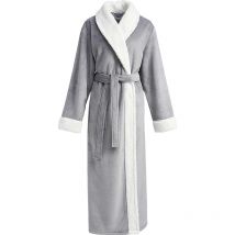 Lovers Winter Extra Long Flannel Bathrobe Warm Dressing Gown Women Men Coral Fleece Bath Robe Plus Size Bride Sleepwear Thick