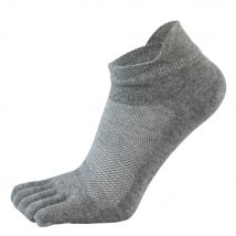 Calzini sportivi da uomo in puro cotone, a cinque dita, alla caviglia, morbidi, elastici, resistenti, traspiranti, in rete, deodoranti, invisibili, a punta chiusa.