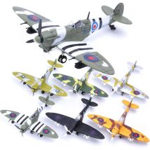 22 cm 4D Diy Spielzeug Kämpfer Montieren Blöcke Gebäude Modell Flugzeug Militär Modell Arme WW2 Deutschland BF109 UK Hurricane Kämpfer