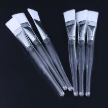 12PCS Facial Mask Transparent Crystal Rod Soft Skin Care Eyelash Brush For Face Mask Application Mask