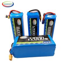 7.4V 11.1V 14.8V 18.5V 22.2V 2S 3S 4S 5S 6S 10000 12000 16000 22000mAh 25C RC LiPo Battery RC Car