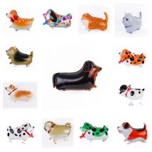 Mixed Walking Helium Balloon Cute Cat Dog Pet Dinosaur Balloon Birthday Party Baby Shower Decoration Balloon Children Toy
