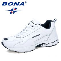 BONA 2020 Neue Designer Action Leder Laufschuhe Männer Nicht-slip Mann Jogging Schuhe Athletic Training Turnschuhe Mansculino Trendy