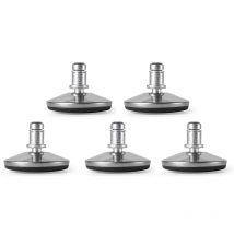 5Pcs replace Swivel Caster Wheels to Fixed Stationary (11mm) stem fit most office chair, Anti-Slip Fixed foot