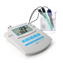 Yieryi 6-in-1-Wasserqualitätsmonitor PH ORP TDS EC CF Temperatur-Tischtestgerät für Schwimmbad, Aquarium, Labor