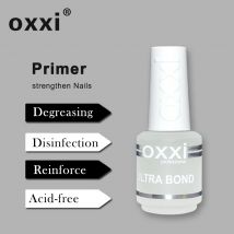 oxxi Neue 15 ml säurefreie Grundierung für Nägel, Trockenmittel, Hybrid-Lack, permanenter Nagellack, entfettender Basismantel, Maniküre-Set mit Gel