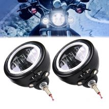 Lampada fendinebbia ausiliaria a LED da 4-1/2" da 4,5 pollici con staffa di montaggio ad anello alloggiamento per Touring Electra Glide.