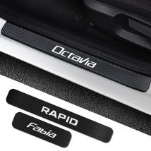 Do Skoda Octavia 2 A7 A5 Fabia 3 Rapid Superb 3 Kodiaq Scala Karoq Kamiq 4 SZTUK Naklejki na próg