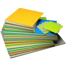 32*32 Dots plastikowe bloki prawne płyty bazowe 50*50 różowe kompatybilne miasto klasyczne zabawki Mini cegły budowlane płyty bazowe dla dzieci