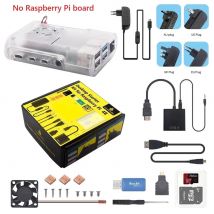 Keyestudio Elektronisches Teile-Kit-Gehäuse + 32 GB SD-Karte + US EU UK AU-Stecker-Netzteil + Lüfter