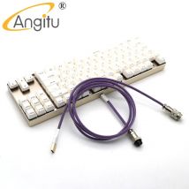 Angitu Mechanische Tastatur Typ C Kabel Abgeschirmte PET Ärmeln USB A Zu Typ C Avaitor Kabel Mit GX12