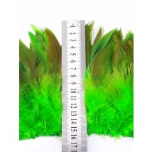 13 Color Natural Chicken 5-6 Inch Strip Strung Rooster Feathers for Craft Supply