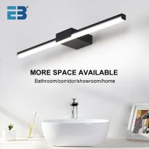 Lampada da parete a LED Lampada da bagno 40 cm 55 cm AC85 - 265 V Lampada da parete moderna per interni Lampade da parete a specchio Nero Bianco