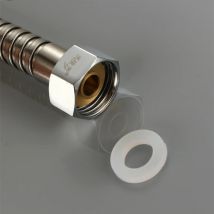 10pcs/set 1/2" 3/4" 1"Rubber Ring Silicon  Flat Gasket Sealing Ring for Shower Nozzle Hose Pipe Bellows Tube Washer Ring