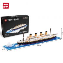 Wisehawk Mini-Bausteine, Modellbausatz, lustige Architektur, Titanic, Freiheitsstatue, Lernspielzeug