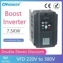 Convertitore di frequenza da 220 V a 380 V 400 V 415 V 7,5 kW VFD Controllo inverter a frequenza variabile Azionamento a frequenza variabile VFD uscita trifase