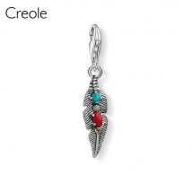 Boho Feather Moon Stars Tooth Cloverleaf Cactus Auntie Heart Cross Charm Pendant,2019 Fashion Jewelry 925 Sterling Silver Gift