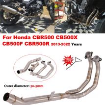Slip On para Honda CBR500 CB500X CB500F CBR500R CBR 500 2013 - 2022 sistema de Escape de motocicleta tubo de enlace frontal inoxidable