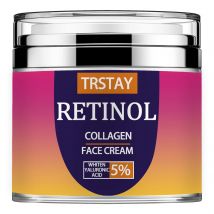 Retinol-Creme für das Gesicht mit Hyaluronsäure, Anti-Aging-Feuchtigkeitscreme für Tag und Nacht für Frauen, Männer,