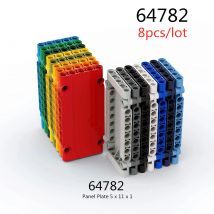 8 teile/los bausteine 64782 panel platte 5x11x1 teile montiert auto partikel diy pädagogisches kinder spielzeug