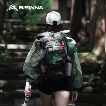 BISINNA Zaino da campeggio 25+10L Borsa da viaggio ultraleggera per uomo e donna Zaino da trekking per sport all'aria aperta di grande capacità