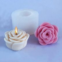 Neue Rose Blume Silikon Kerze Form 3D Pfingstrose Seife Schokolade Kuchen Backformen DIY Handwerk Zu Dekorieren Urlaub Geschenke