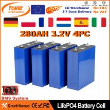 PowMr EU 280 Ah V ifepo4 Batteriezelle Lithium Bank Eisen Deep Cycle DIY für Wohnmobil EV Camping Solar Home Energiespeicherleistung