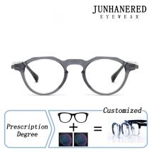 Mode Männer Acetat Legierung Ellipse Rahmen Photochrome Brillen Anti Blau Licht Hyperopie Myopie Astigmatismus Brillen