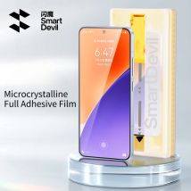 SmartDevil Staubfreier Kabinen-Displayschutz für Xiaomi 15 Pro, Vollkleber-Softfilm für Xiaomi 14 Pro Mi 14 Ultra, Anti-Fingerabdruck