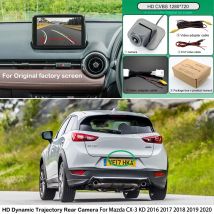 Telecamera di retromarcia per auto con traiettoria dinamica per Mazda CX-3 CX3 CX 3 KD 2016 2017 2018 2019 2020 cavo a 28 pin per schermo originale OEM