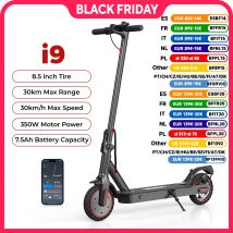 IScooter i9 Scooter elettrico 350W Scooter per adulti 7.5Ah 30 km/h Scooter pieghevoli 8.5 pollici a nido d'ape pneumatico scoorter electrico